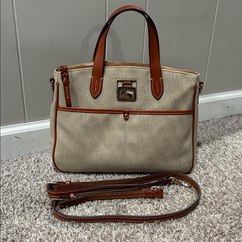Dooney & Bourke Signature Canvas Daniella Crossbody Satchel